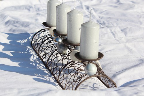 Adventní svícen KOVOVÝ — foto 5