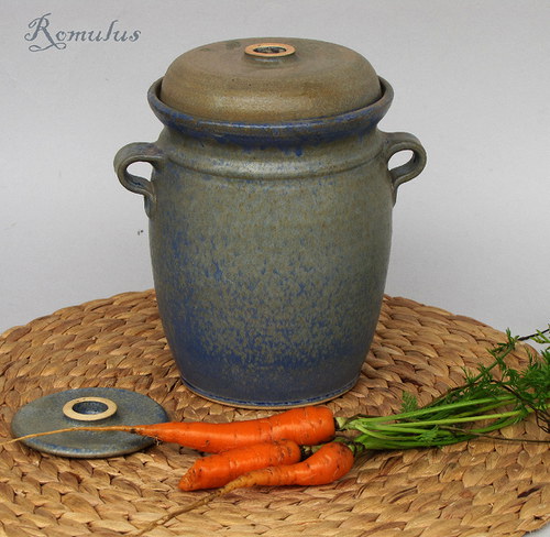 Kvašák kameninový modrý 1,5l — foto 4