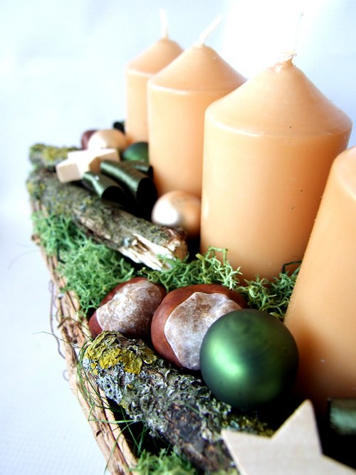 Adventní košík z břízy — foto 3