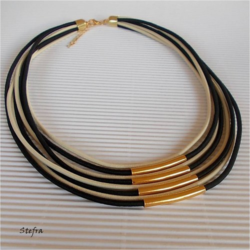 Goldy black - elegantní náhrdelník — foto 4