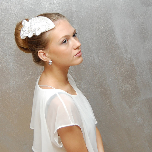 Jasmine ... klobouček, fascinator — foto 2