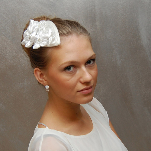 Jasmine ... klobouček, fascinator — foto 4