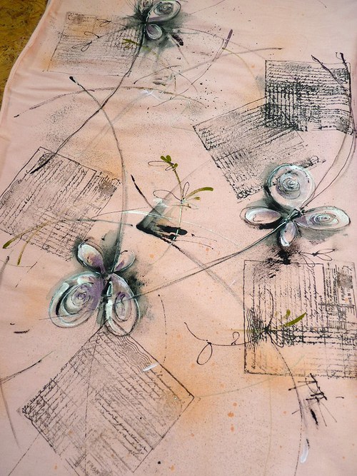 Šál motýlí, 53x 235 cm — foto 2