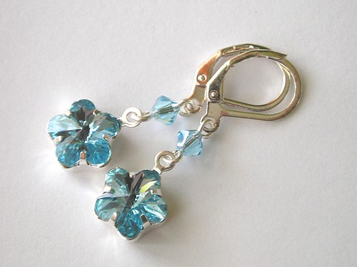 Swarovski sada Flower Aquamarine — foto 4
