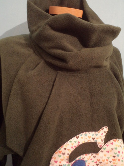 Fleecová mikina khaki zelená — foto 4
