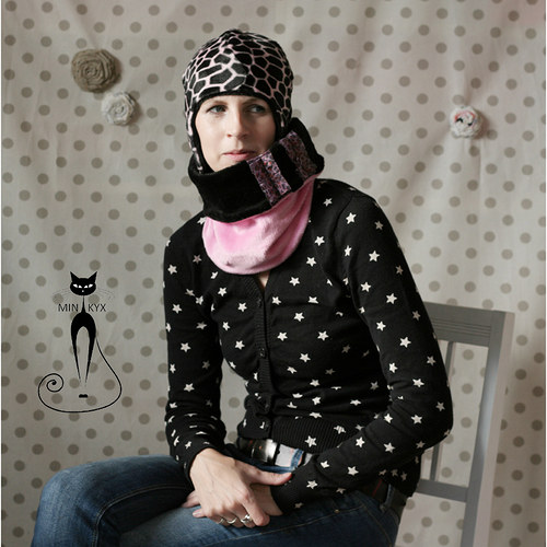 NÁKRČNÍ-KYX pink leopard/black elegant — foto 5