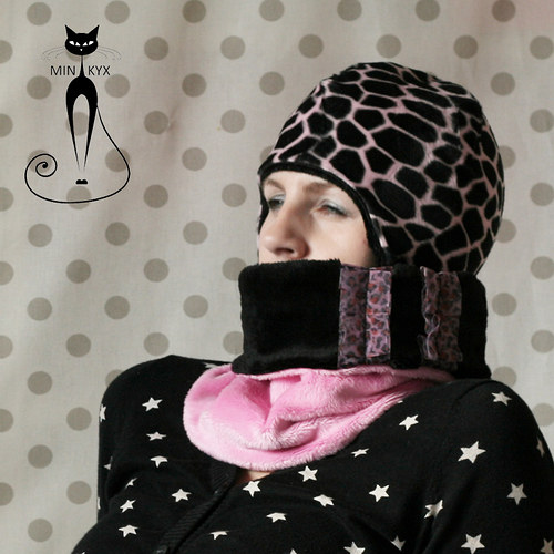 NÁKRČNÍ-KYX pink leopard/black elegant — foto 6