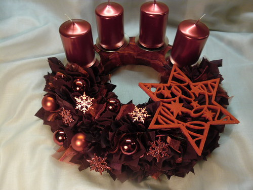 Adventní červený s bordo — foto 4