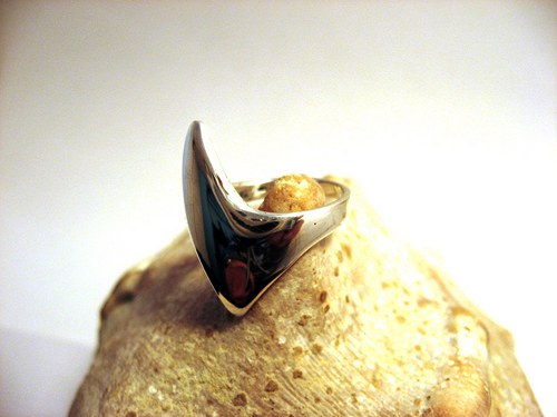 Wild silver IV. - prsten celostříbrný atypický. — foto 3