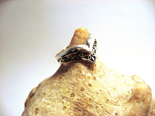 Silver&deco ring - starostříbrný prsten. — foto 2