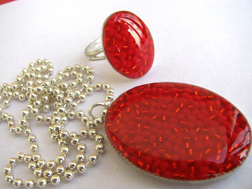Red loveliness - prstýnkový set — foto 3