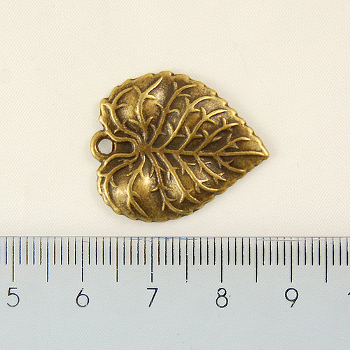 Bronzový lístek - 2ks — foto 2