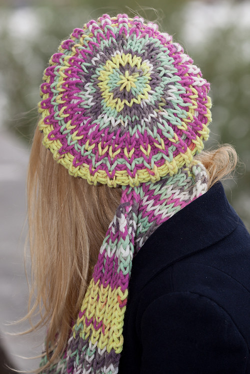 Pletený baret Candy - VÝPRODEJ — foto 2