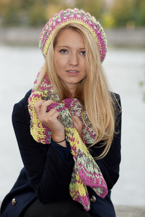 Pletený baret Candy - VÝPRODEJ — foto 3