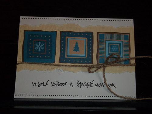 Vánoční přání s krémovoumodrohnědou :) — foto 2