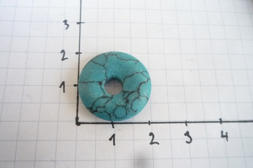 Donut 2 cm, tyrkenit č. L7783 — foto 3
