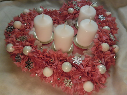 Adventní růžové srdce - na přání — foto 5