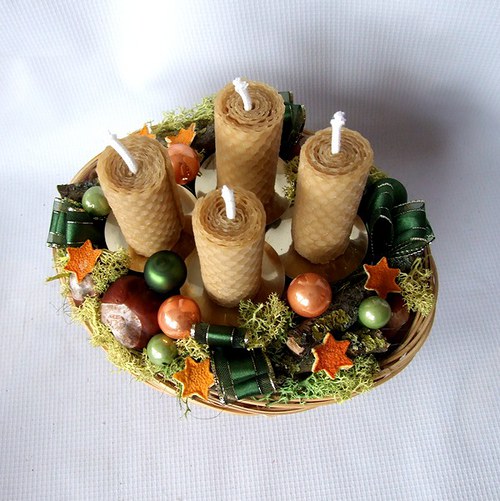 Medový adventní svícen II — foto 2