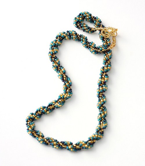 Gold & turquoise spiral rope — foto 3