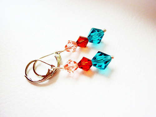 Swarovski barevné náušnice — foto 2