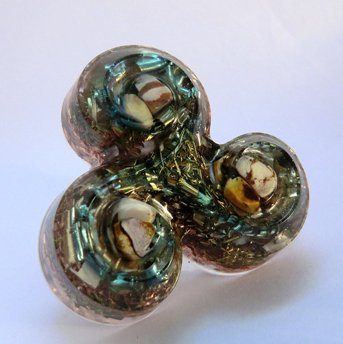 Orgonit * Amulet(3)* Triskel s Jaspisem — foto 3