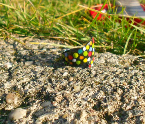 Prsten smaltovaný na mědi — foto 3