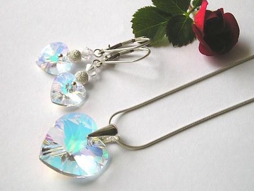 Swarovski sada Crystal AB ( stříbro 925 ) — foto 2