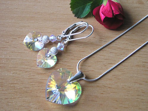 Swarovski sada Crystal AB ( stříbro 925 ) — foto 3