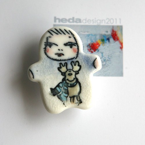 OnoLosík (porcelánová brož) — foto 2
