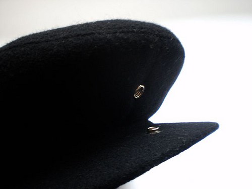 Filcový baret - čierny — foto 2