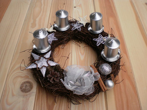 Adventní věneček " Stříbrňák " — foto 2