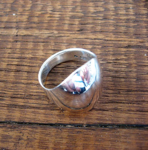Wild silver VI. - prsten celostříbrný atypický. — foto 2