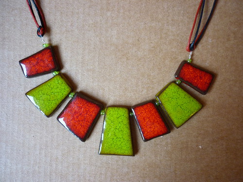 Přívěšek - Red-Green variace III. — foto 2