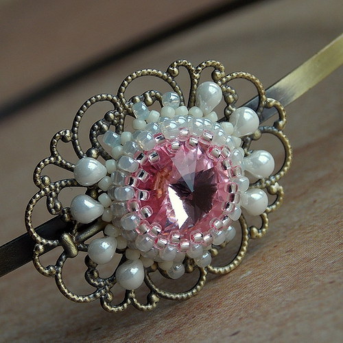 Jemněnka Romantická - Swarovski...čelenka... — foto 2