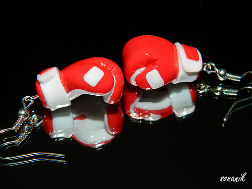 Boxerské rukavice-červené — foto 3