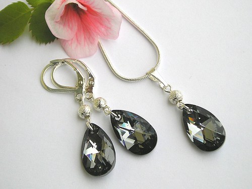 Swarovski kapky Silver Night.. — foto 2
