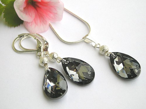 Swarovski kapky Silver Night.. — foto 5