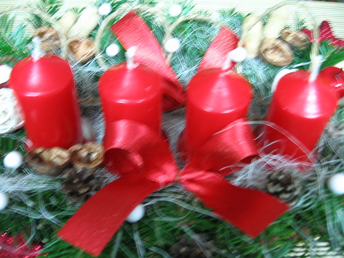 Adventní košík v červené — foto 2