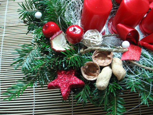 Adventní košík v červené — foto 4