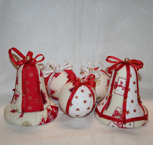 Vánoční ozdoby - vkládaný patchwork — foto 5