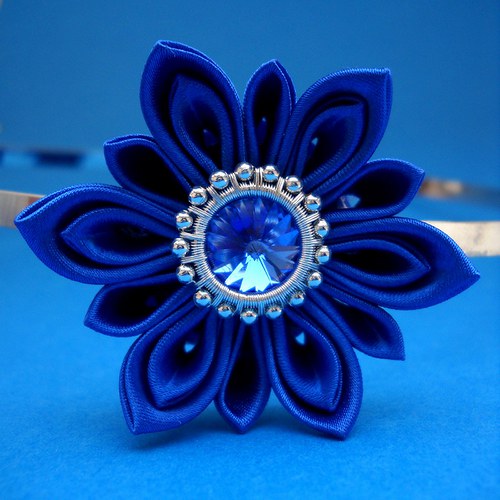 Kanzashi čelenka Sea — foto 2