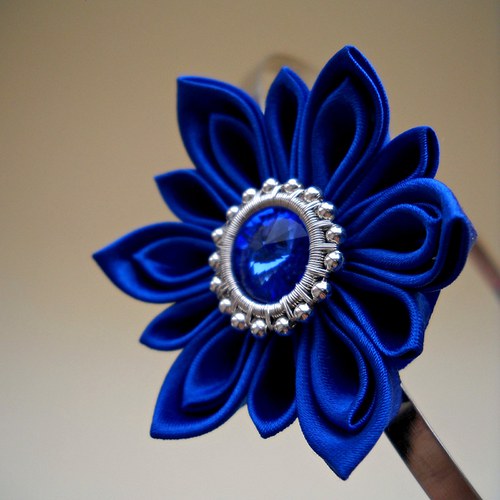 Kanzashi čelenka Sea — foto 3