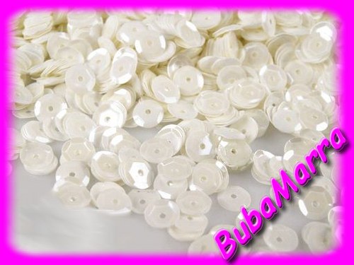 ~ FLITRY BÍLÉ ~ lomené Ø 6mm 450ks ~ 5g — foto 2