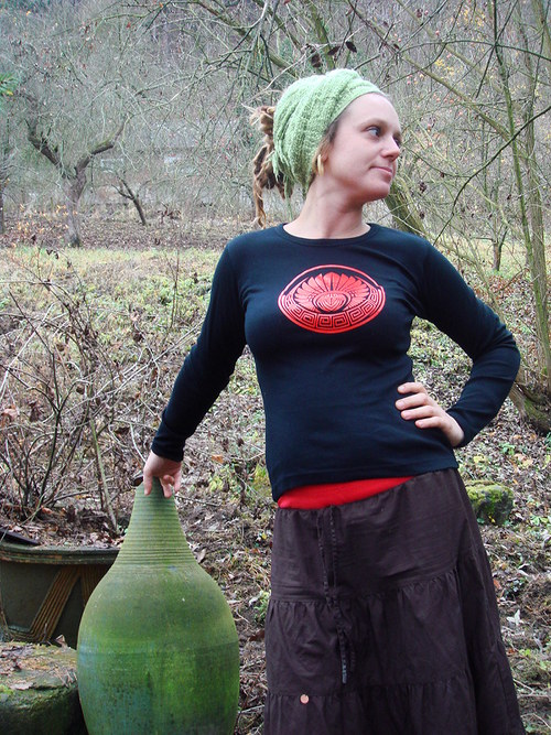 Mayská čelenka čeveno-černá — foto 2