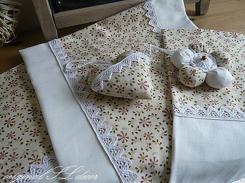 Bavlněné srdíčko ~ hnědý kvítek — foto 3