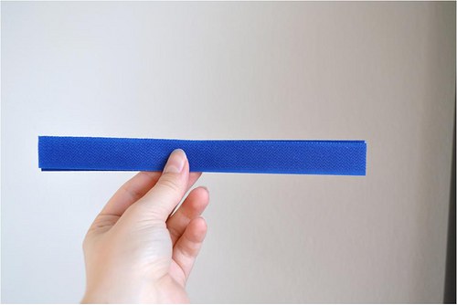 Suchý zip modrý 3cm x 20cm — foto 2