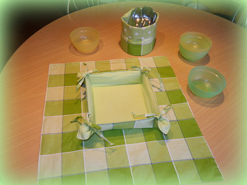 Prostírání "Zelené kostkování" — foto 2