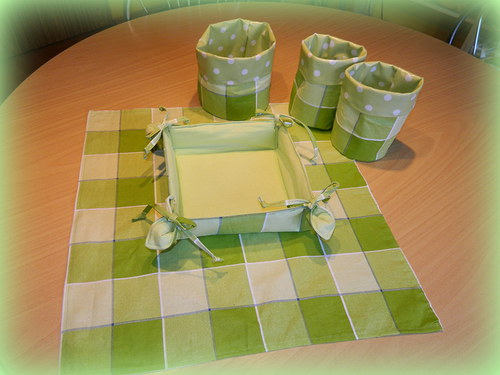 Prostírání "Zelené kostkování" — foto 4