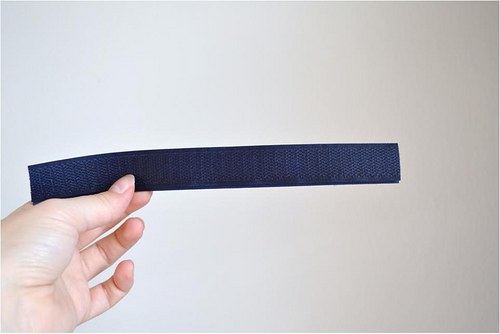 Suchý zip tmavě modrý 3cm x 20cm — foto 2