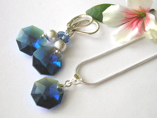 Swarovski sada Strass Dark Sapphire Blue AB — foto 2